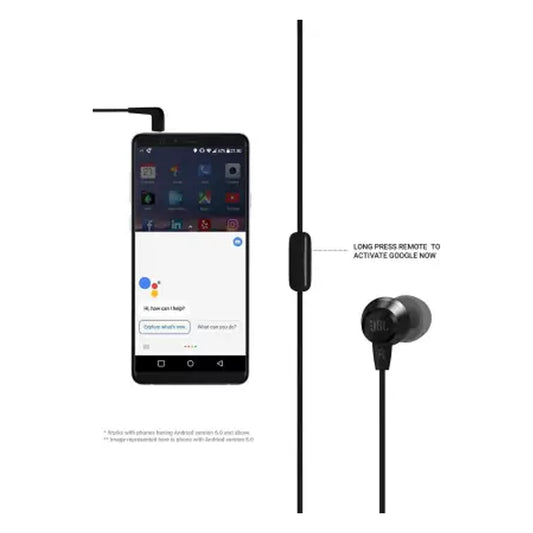 JBL T50HI Wired (Black, In the Ear)