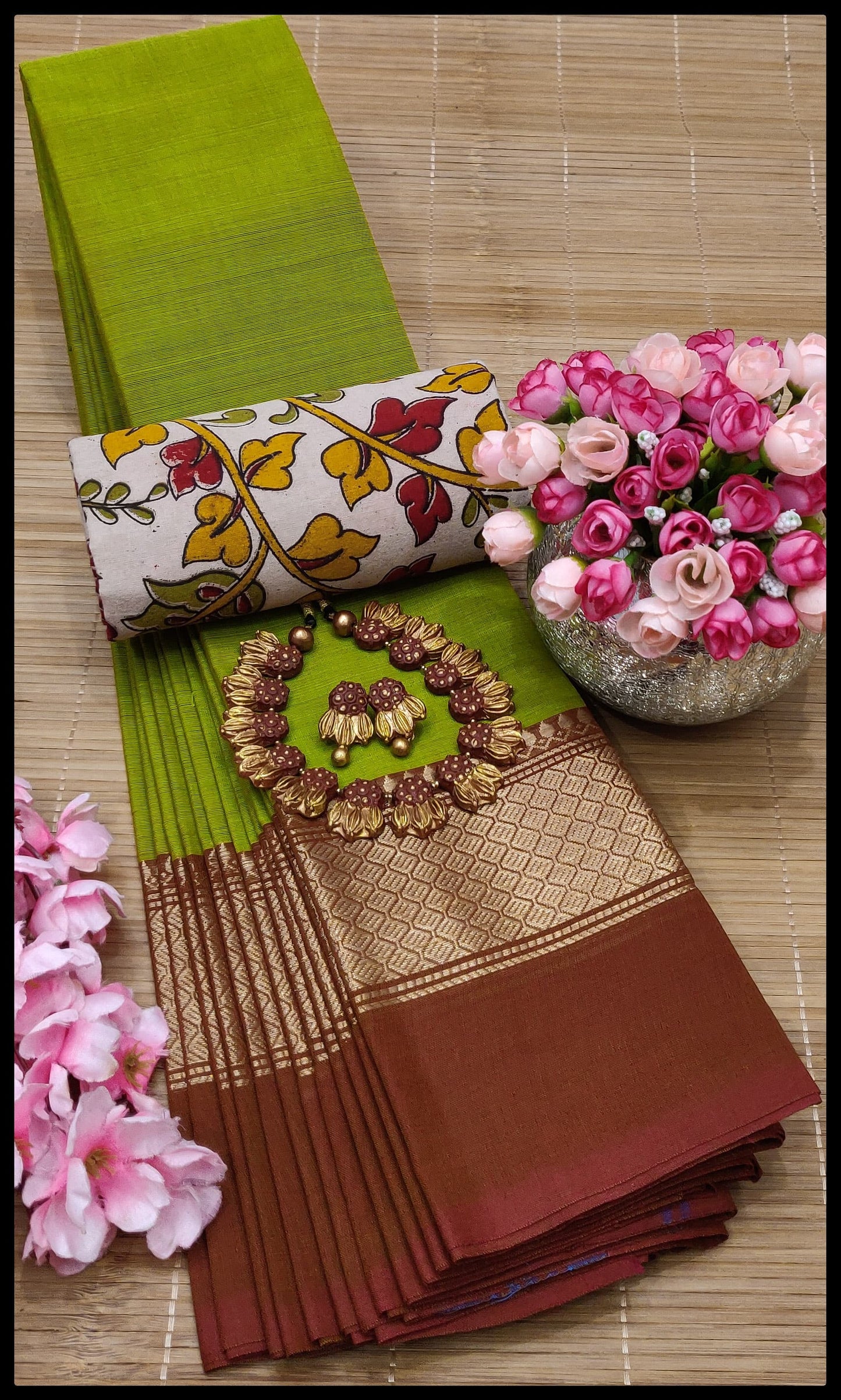 MNN Presents High Quality Chettinad cotton sarees S4