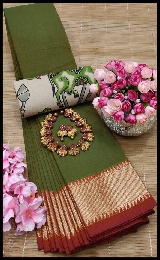 MNN Presents High Quality Chettinad cotton sarees S4