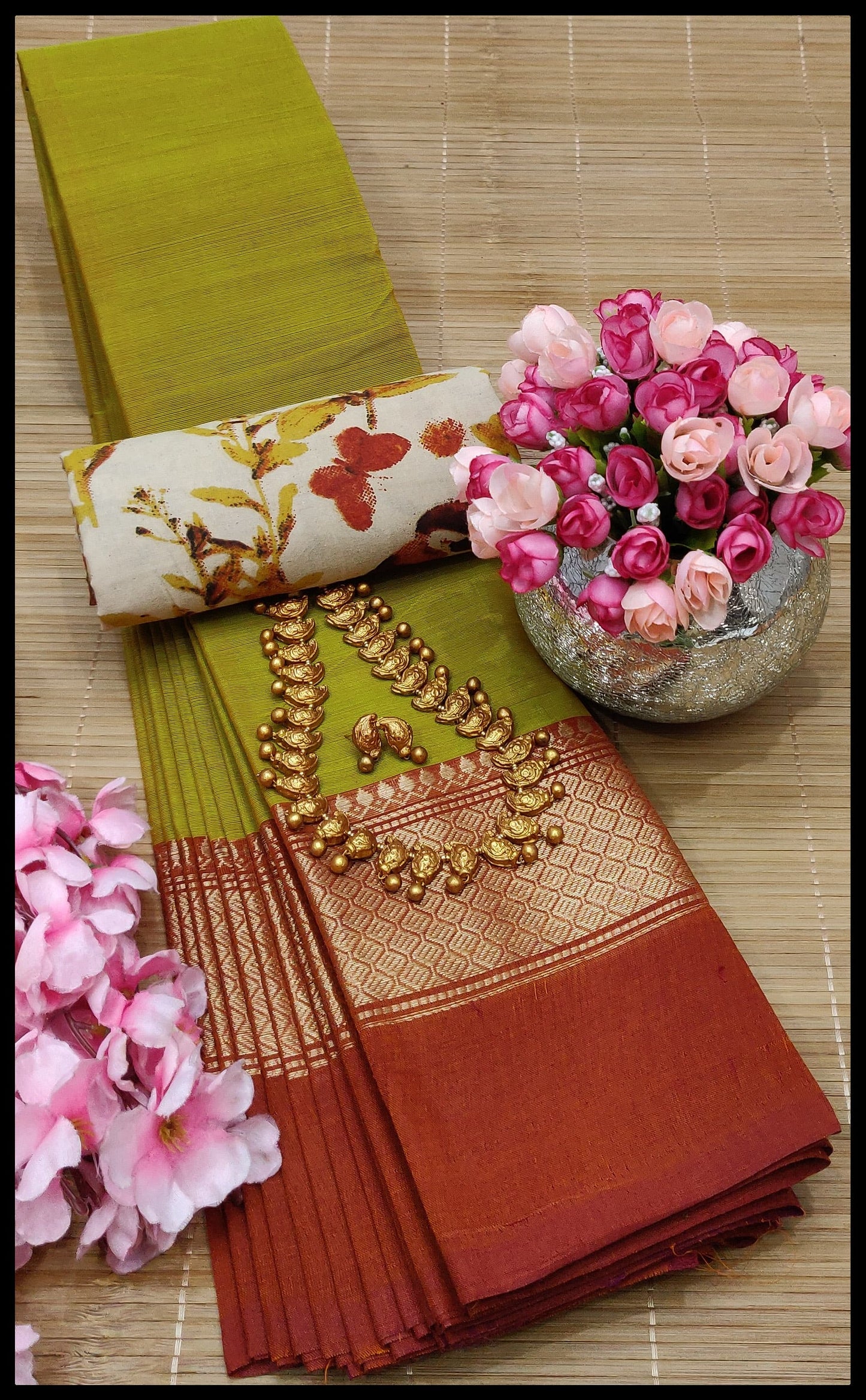 MNN Presents High Quality Chettinad cotton sarees S6