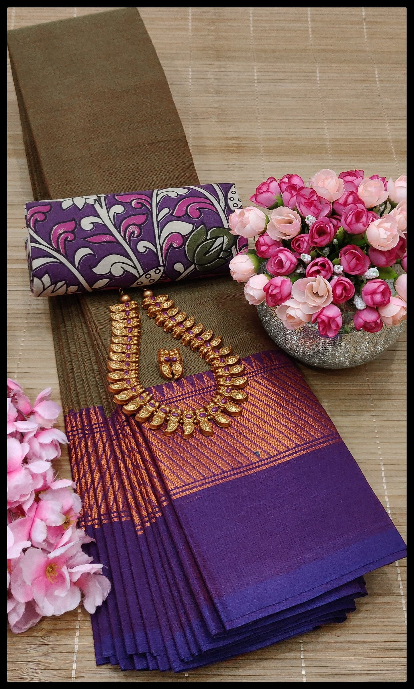 MNN Presents High Quality Chettinad cotton sarees S2