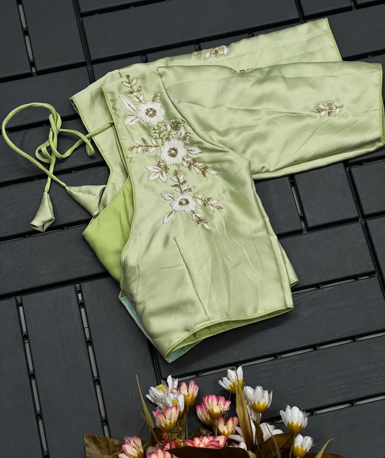 Purely silk handmade work boutique style Blouse B4