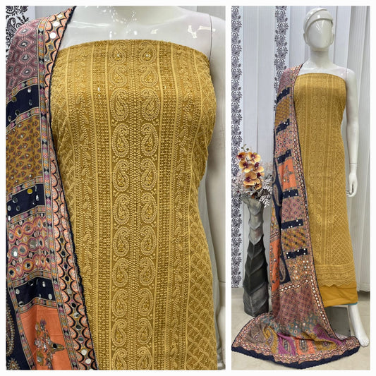 TOP GEORGETTE CHICKEN TICKI WITH LINING N1