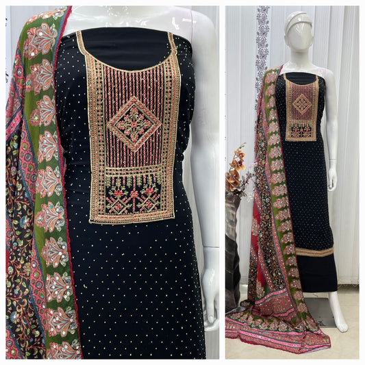 TOP GEORGETTE CHICKEN TICKI WITH LINING N5