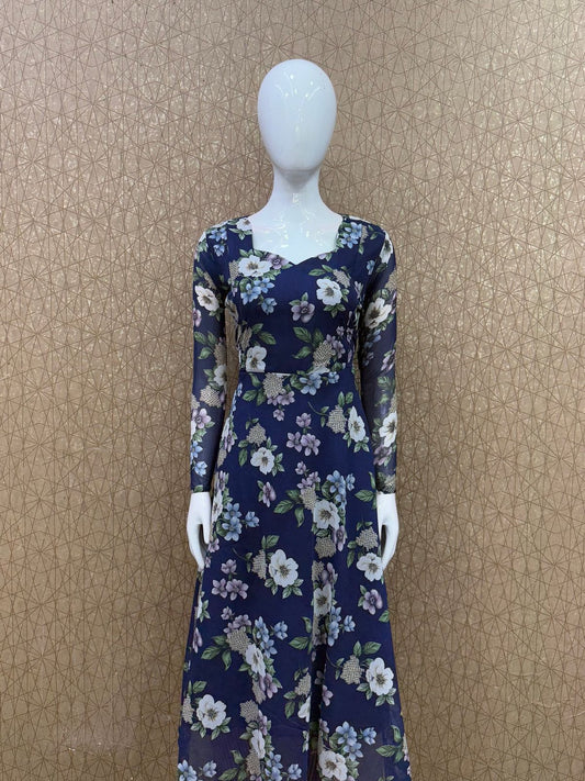 MATERNITY/ FEEDING FLORAL FROCK