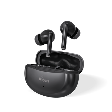 FINGERS Go-Hi-3 True Wireless Earbuds (17.5 Hours Playtime | in-Built Mic with Surround Noise Cancellation (SNC) Technology| Immersive Bass | IPX4 Sweat Resistant | Voice Assistant)