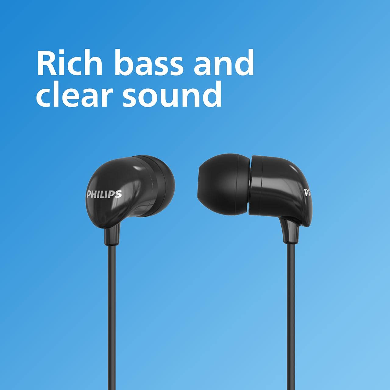 PHILIPS TAE1126BK/94 Wired  (Black, In the Ear)