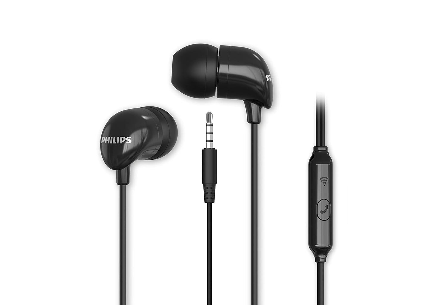 PHILIPS TAE1126BK/94 Wired  (Black, In the Ear)