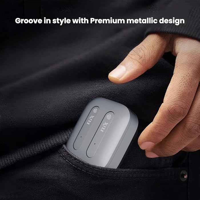 FLiX (Beetel Nitro Buds T11 Newly Launched in-Ear True Wireless,Premium Metallic Case,13MM Drivers & Super Bass,BT v5.0,Low Latency,IPX5 Water Resistant,Ultra Light,Type C Charge,Voice Assistant(T11)