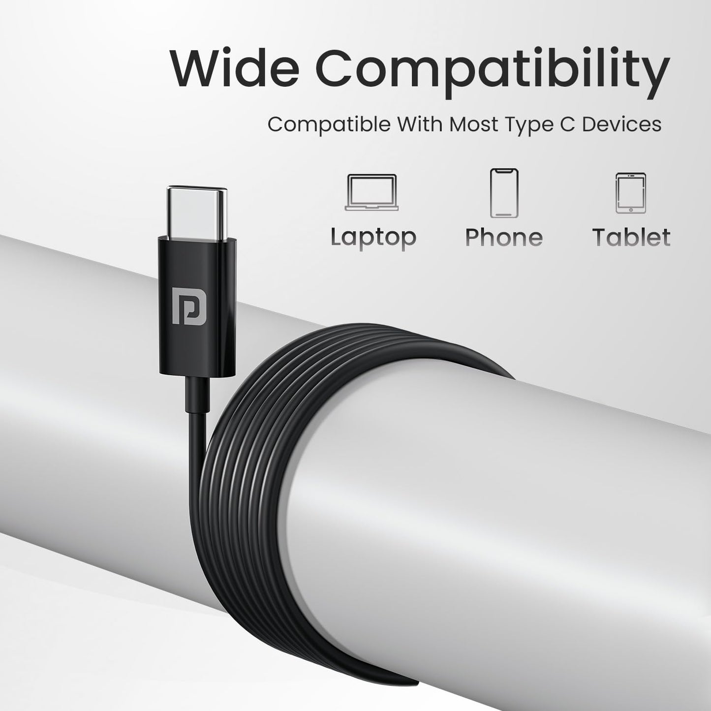 Portronics Conch Theta C in Ear Type C Wired Earphones with in Line HD Mic, Powerful Audio, 14.2mm Driver, Unique Earbuds Design, TPE Anti Tangle Wire, in line Controls, Wide Compatibility(Black)