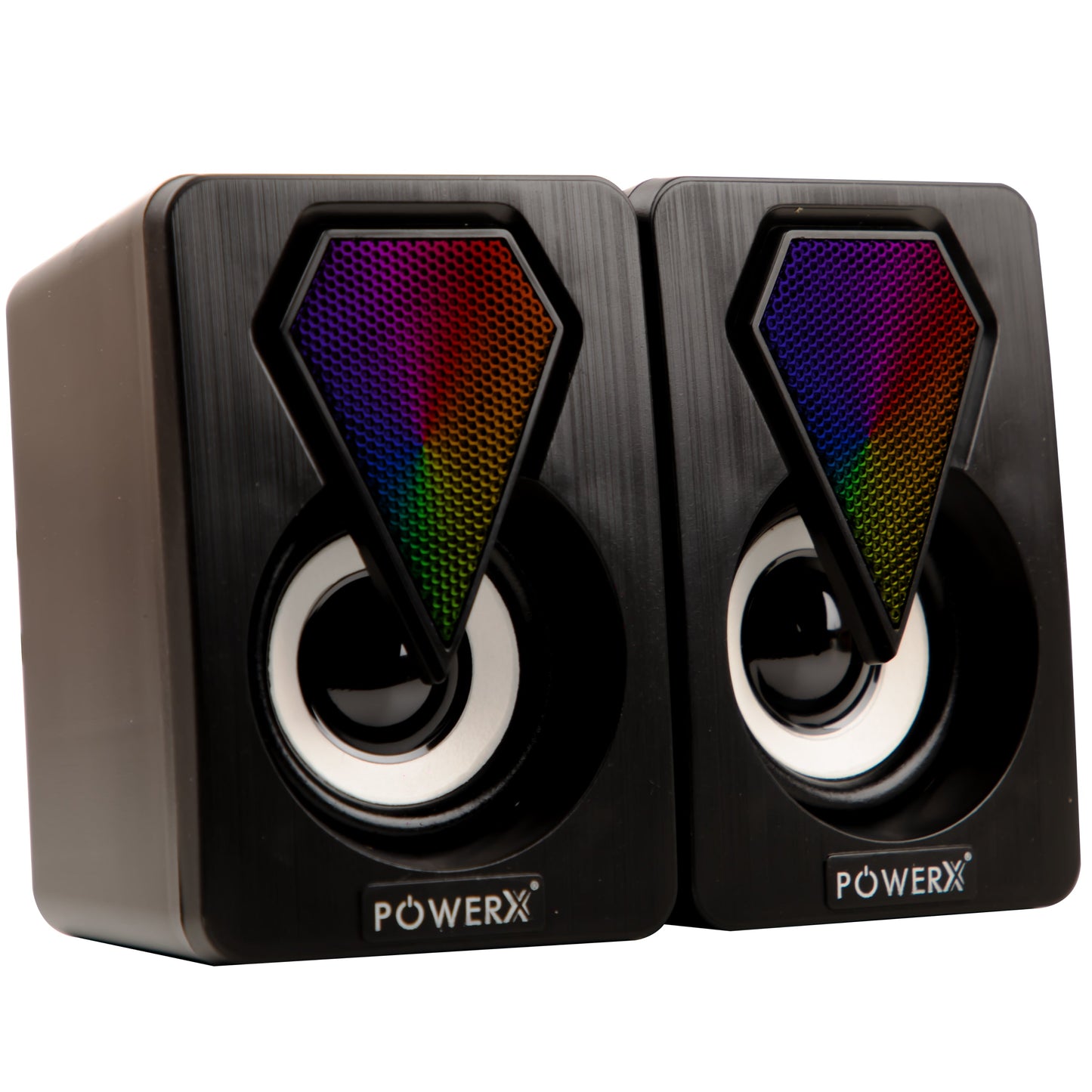 POWERX USB SPEAKER WITH RGB LIGHT 3.5 JACK