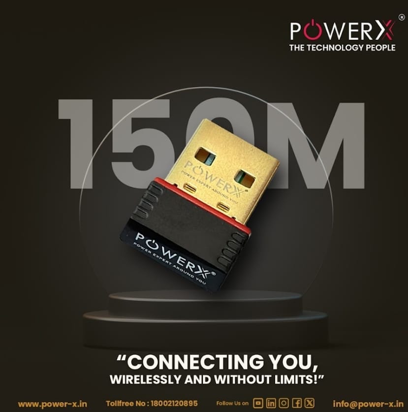 Powerex വയർലെസ്സ് വൈഫൈ അഡാപ്റ്റർ 150M ഹൈ സ്പീഡ്