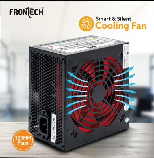 Frontech SMPS High Performance Smart and Silent Cooling Fan suitable for Gaming PC Compatibility 120mm FAN AC 230V