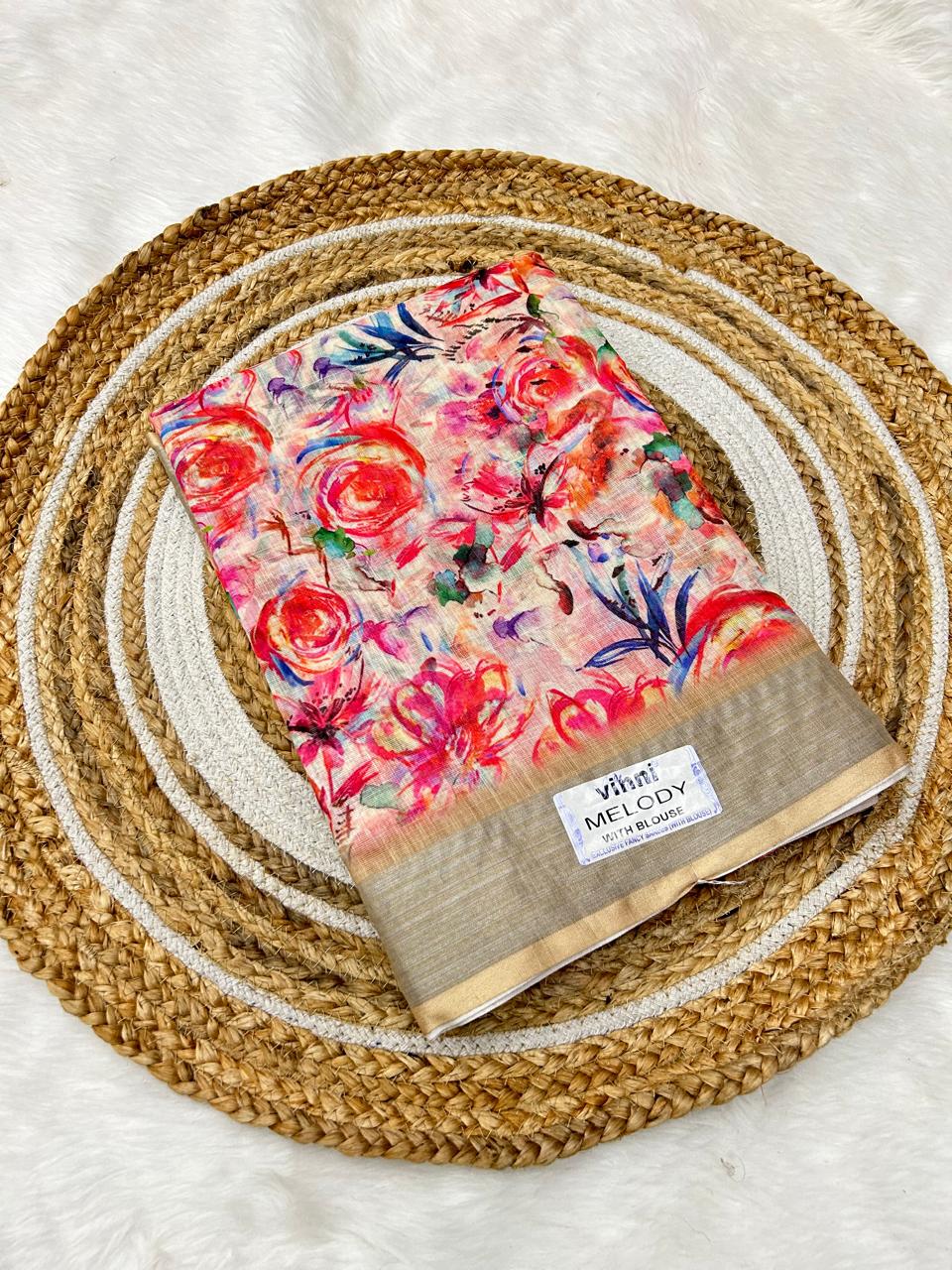 LINEN SAREES * TRENDING COLLECTION_S6