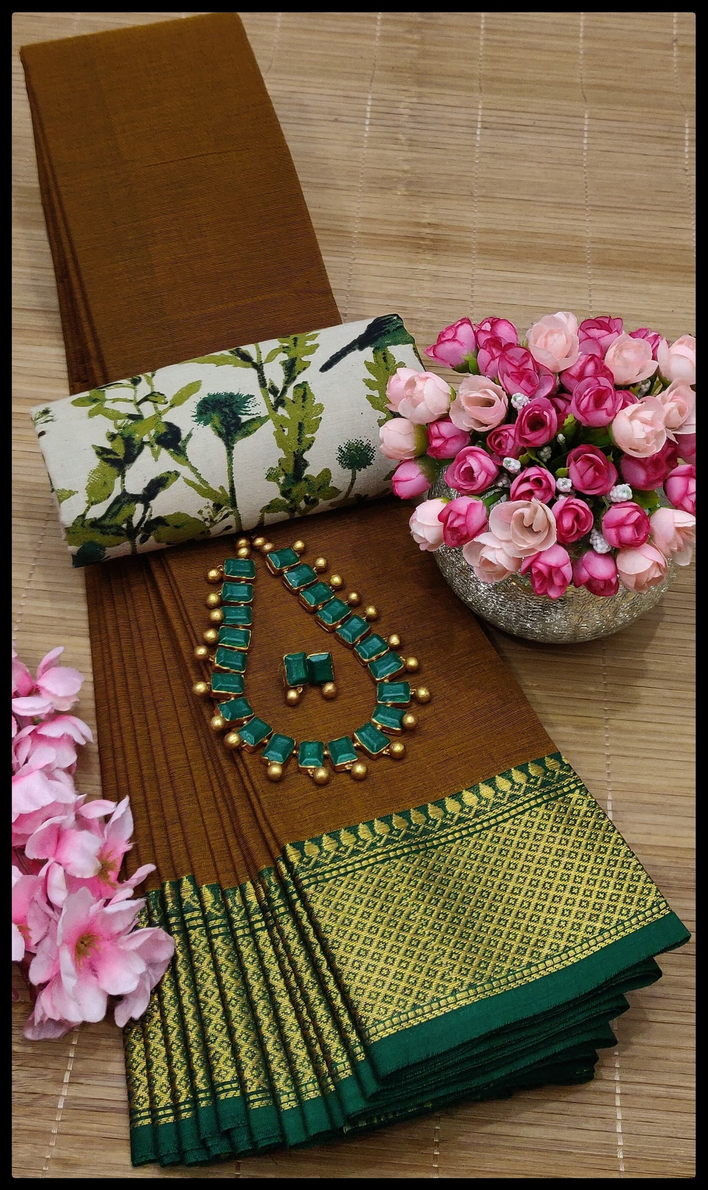 MNN Presents  High Quality Chettinad cotton sarees S1