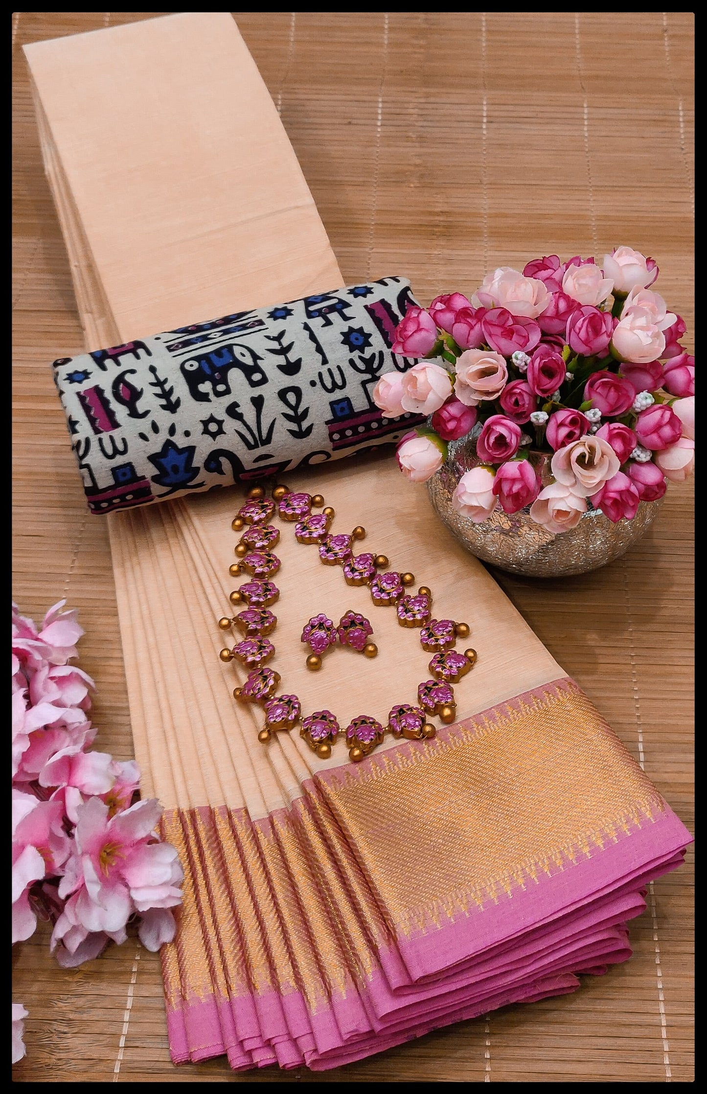 MNN Presents  High Quality Chettinad cotton sarees S4