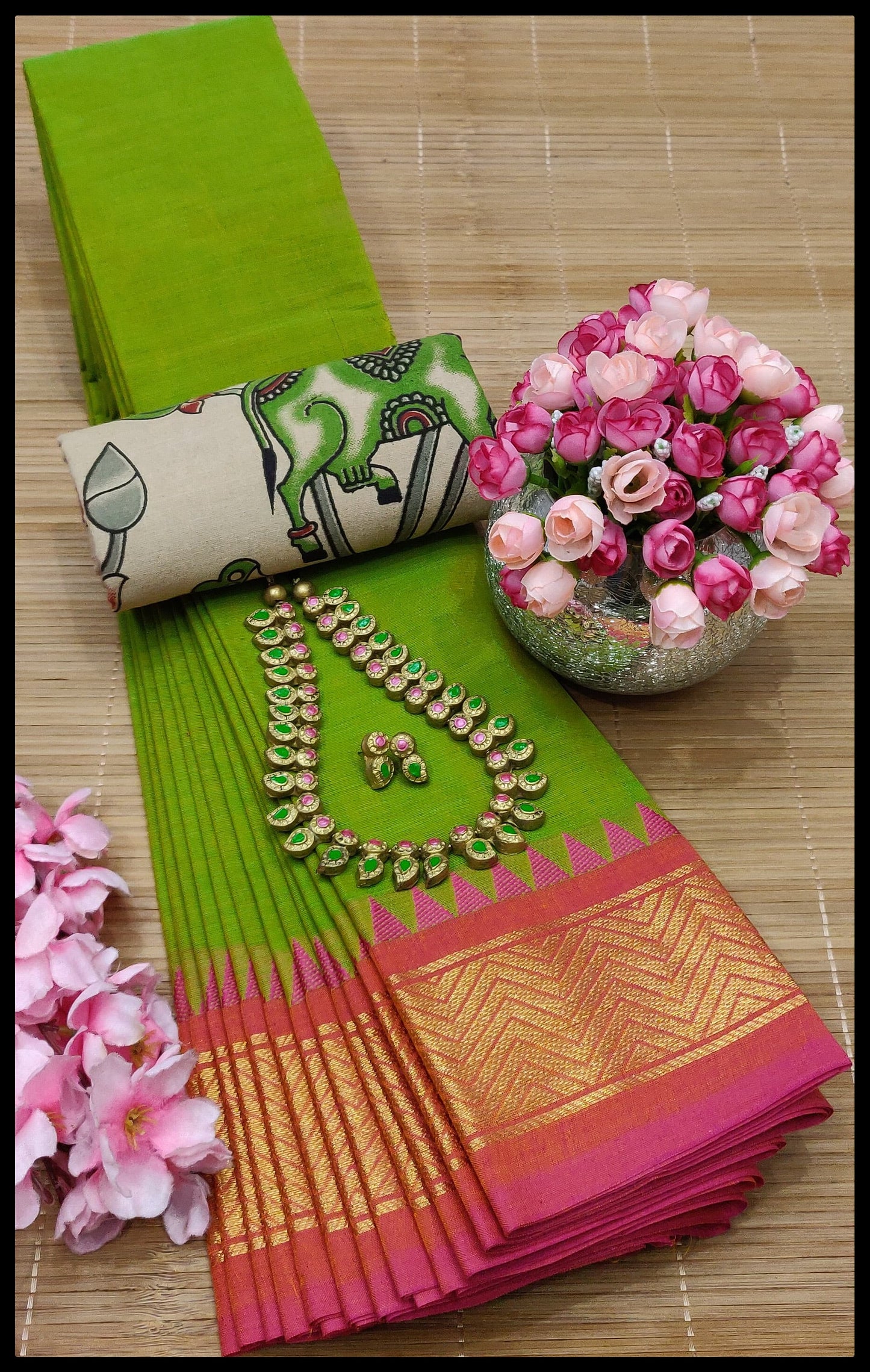 MNN Presents  High Quality Chettinad cotton sarees S5