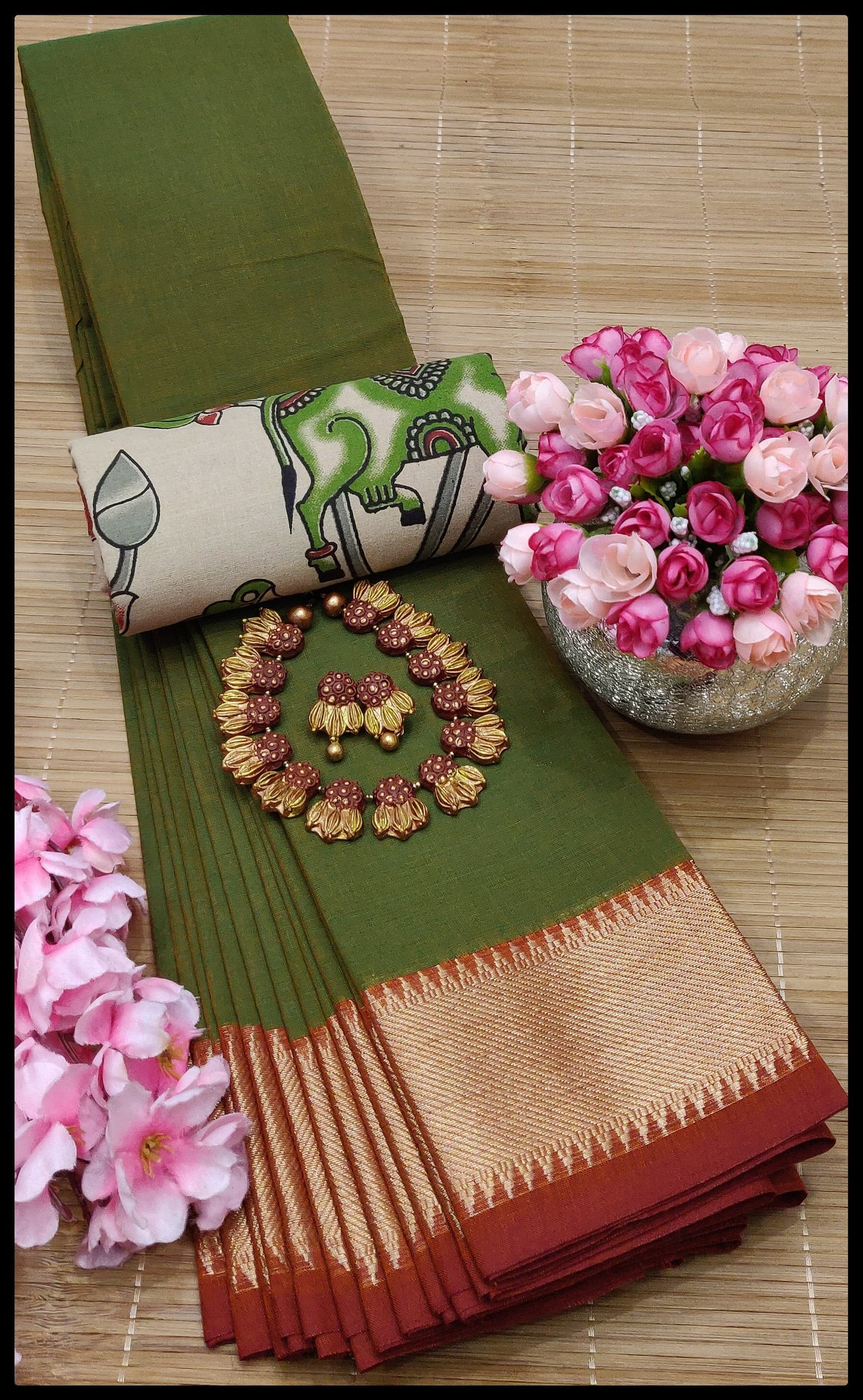 MNN Presents  High Quality Chettinad cotton sarees S4