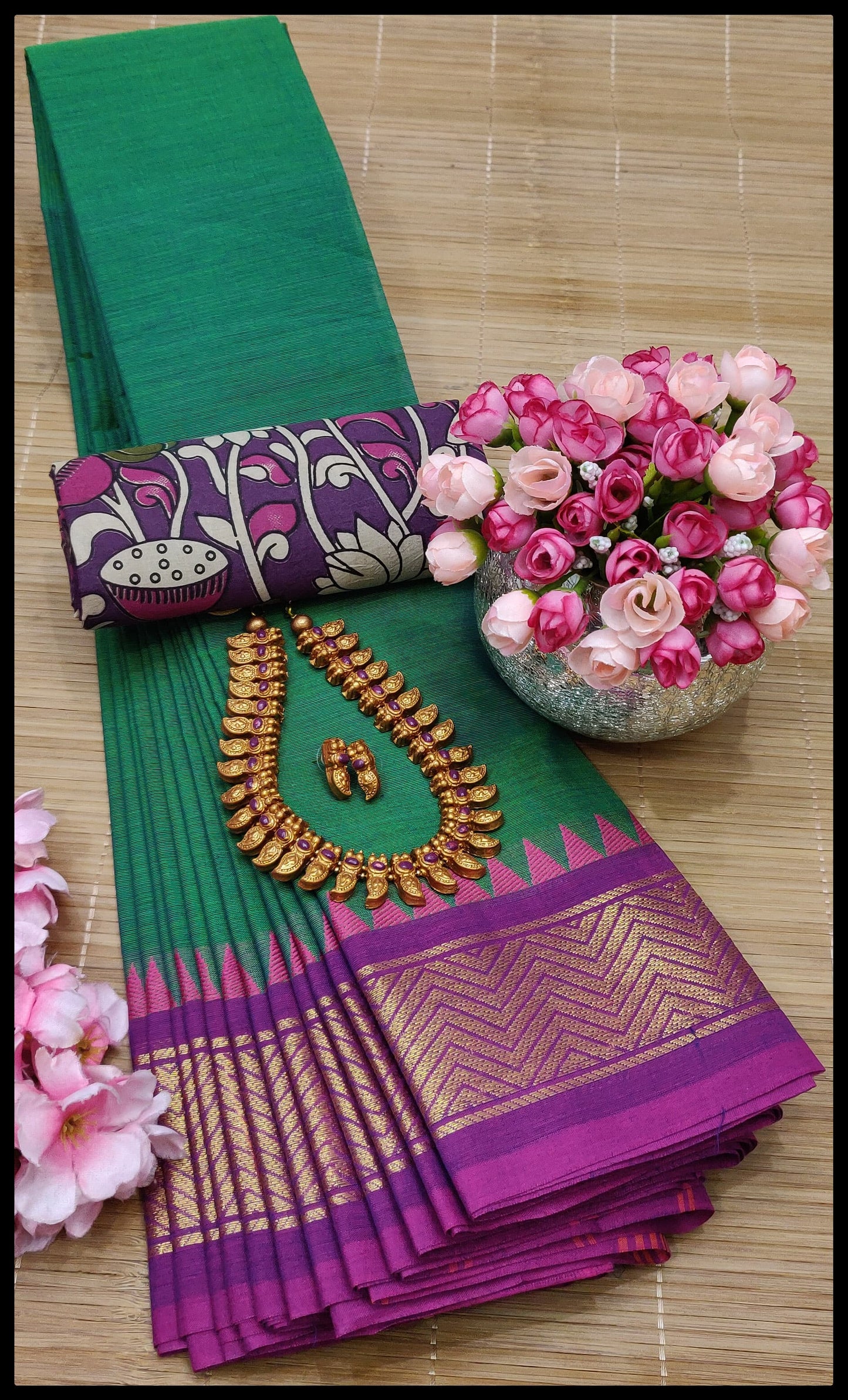 MNN Presents  High Quality Chettinad cotton sarees S8