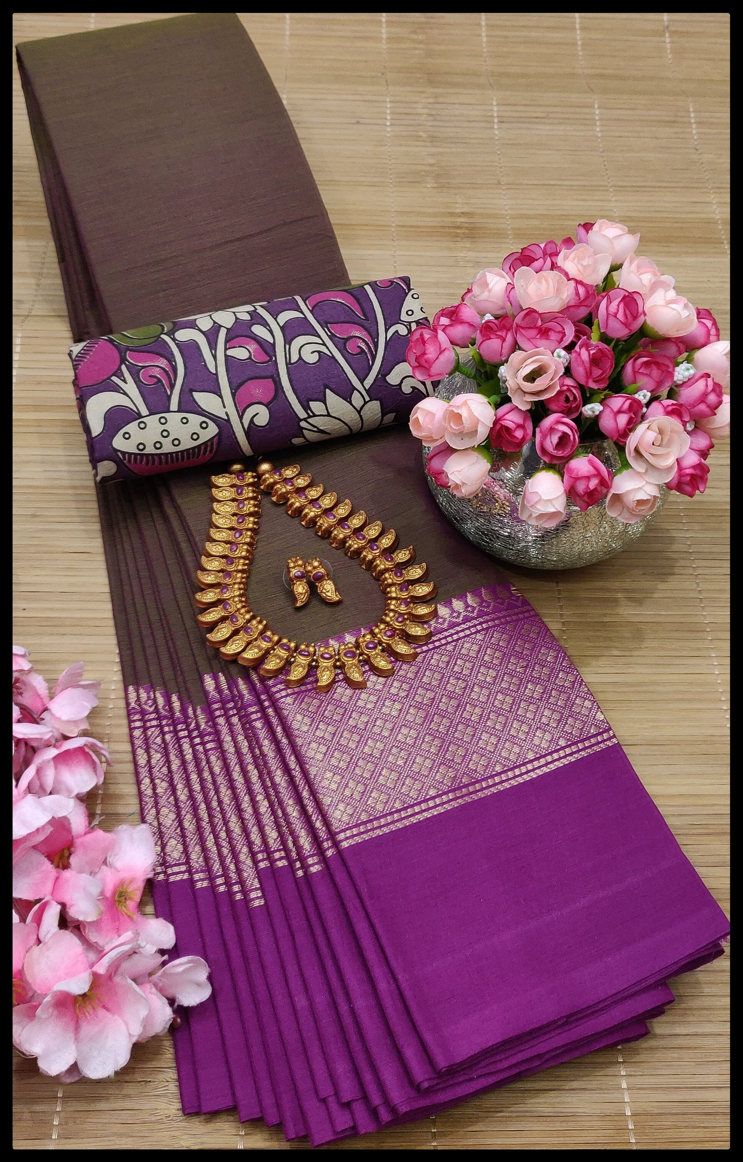 MNN Presents  High Quality Chettinad cotton sarees S8