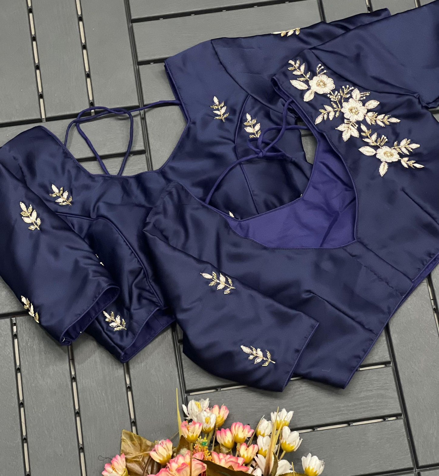 Purely silk handmade work boutique style Blouse B1