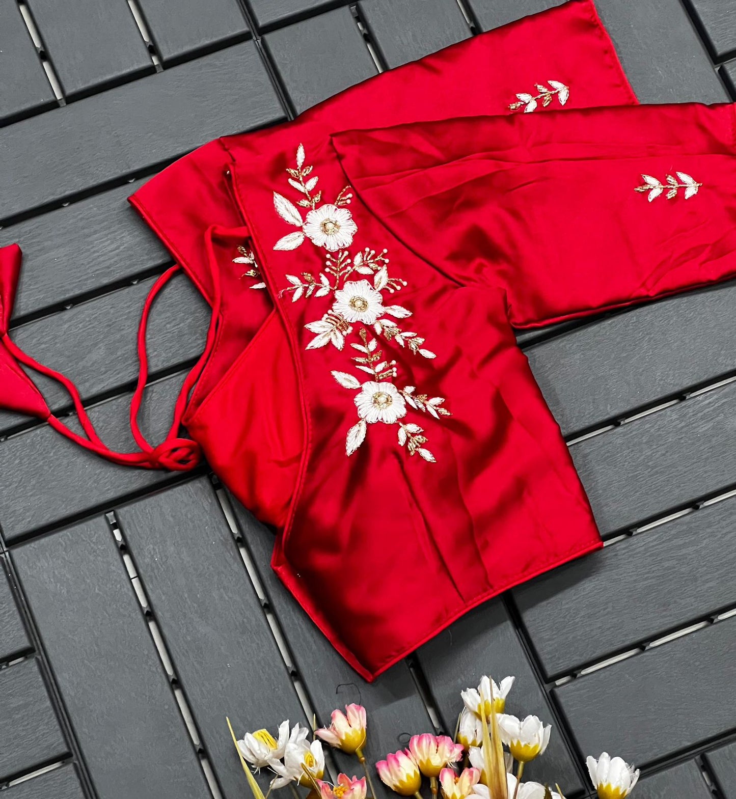 Purely silk handmade work boutique style Blouse B8