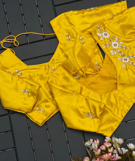 Purely silk handmade work boutique style Blouse B6