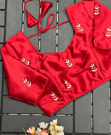 Purely silk handmade work boutique style Blouse B8