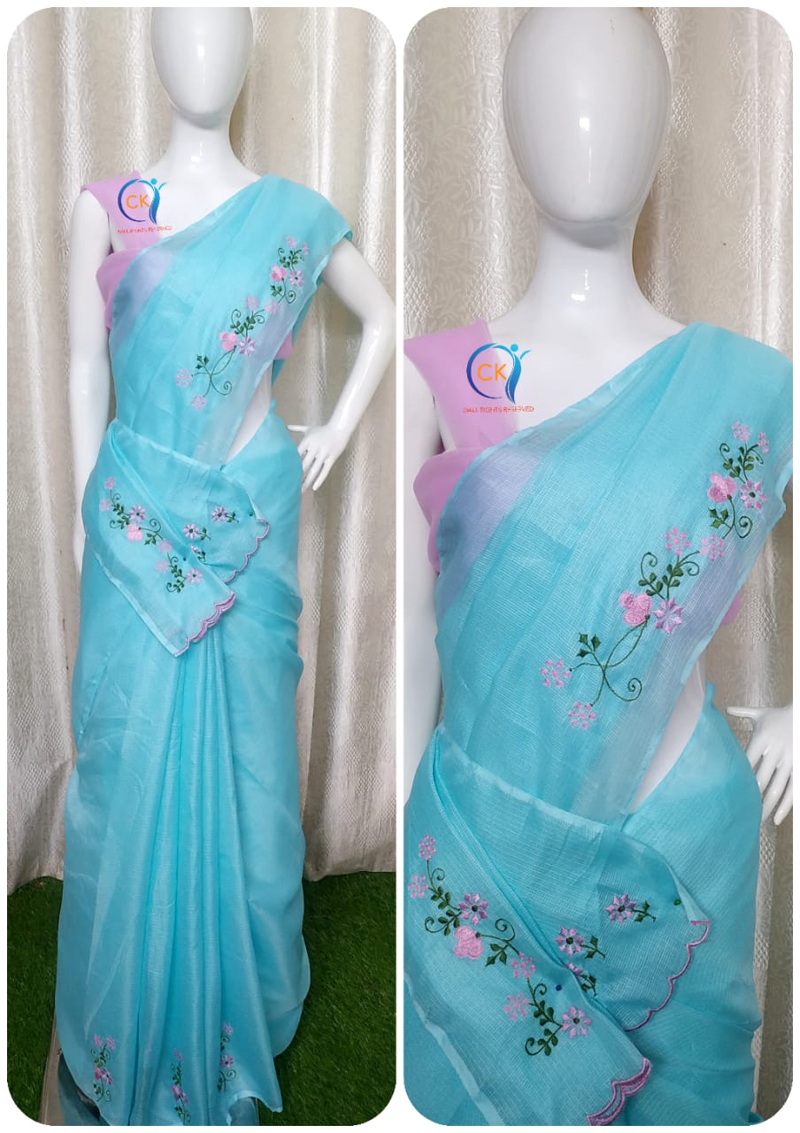 CHECK KOTA SAREES S4