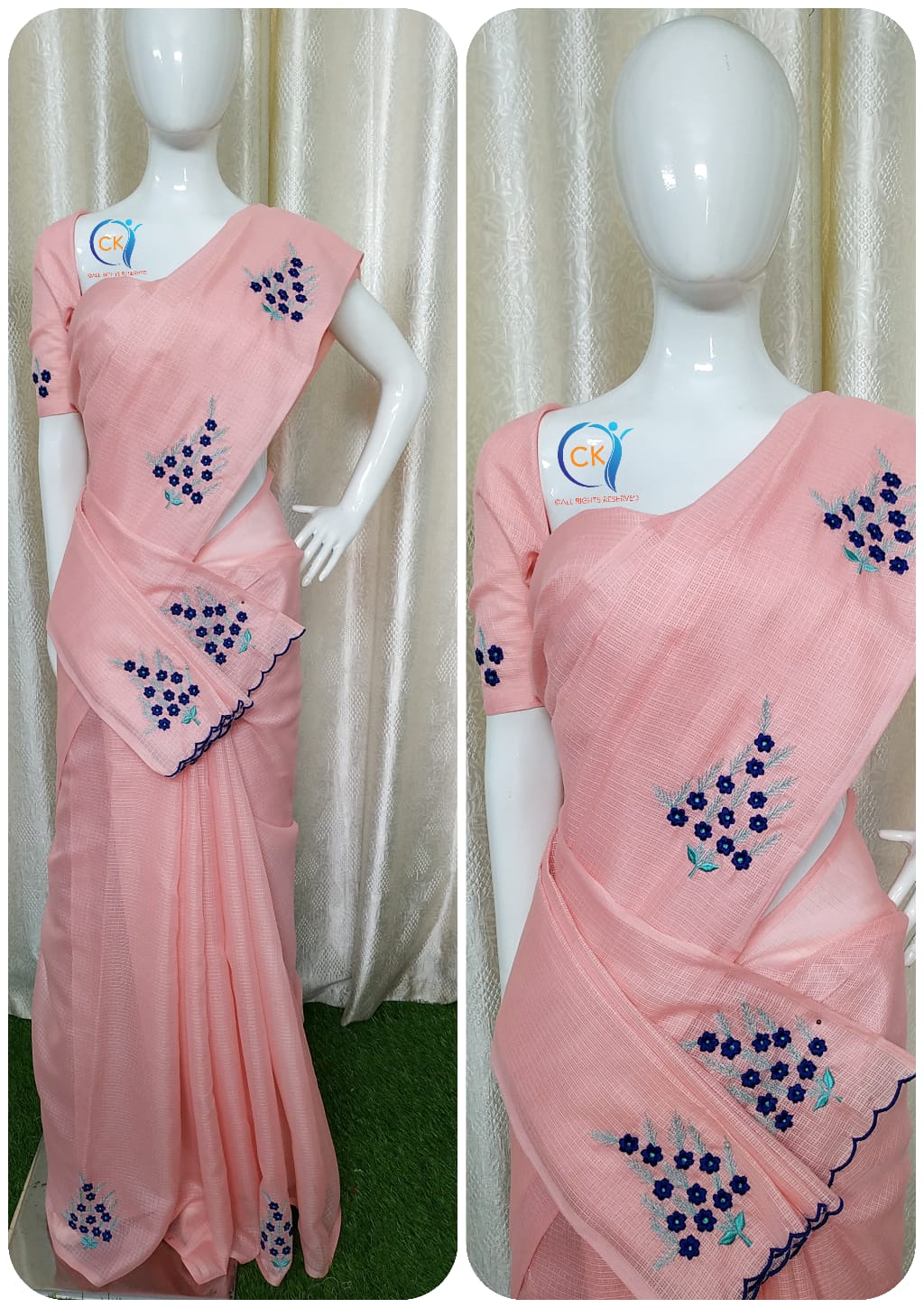 CHECK KOTA SAREES S5