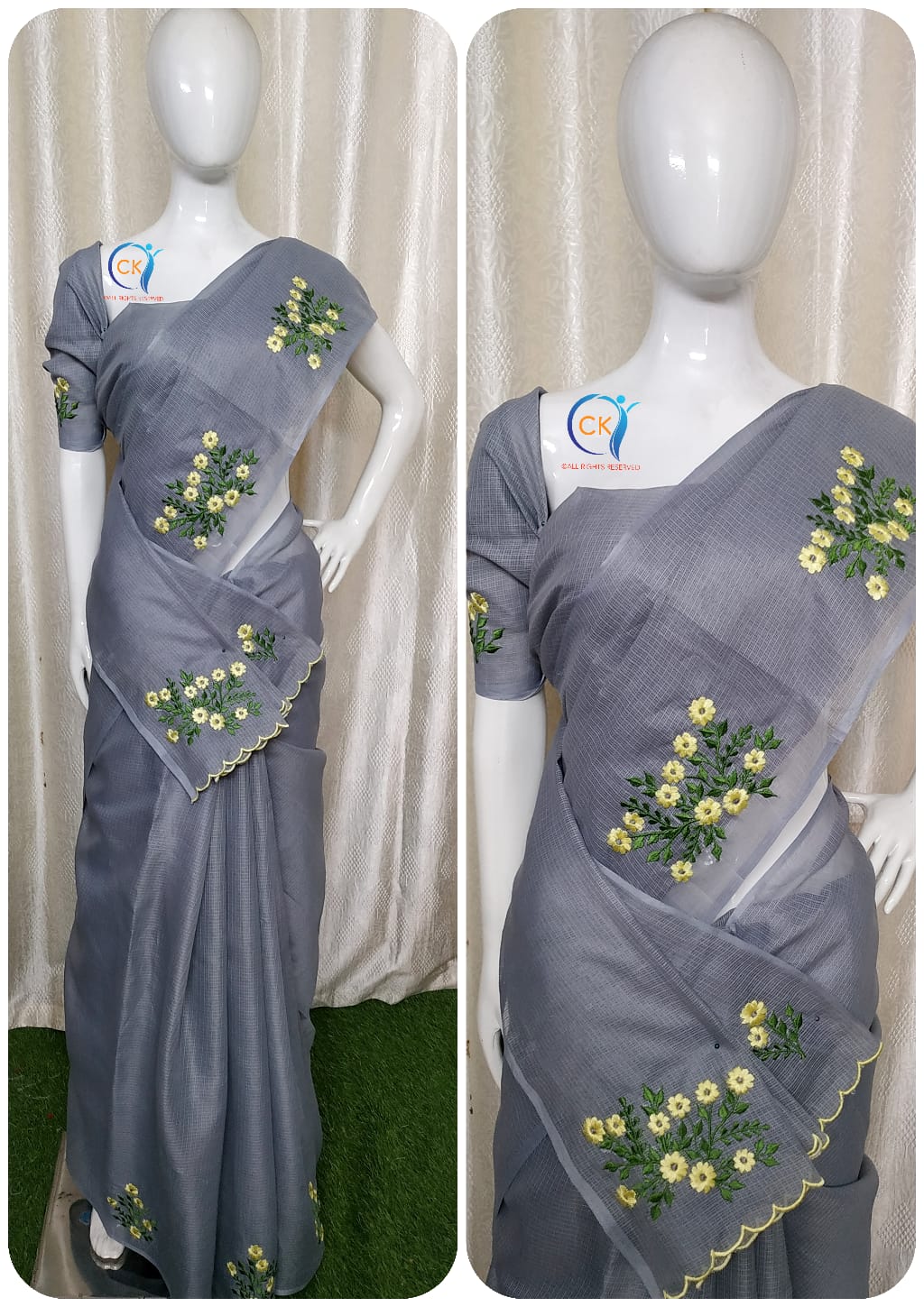 CHECK KOTA SAREES S5