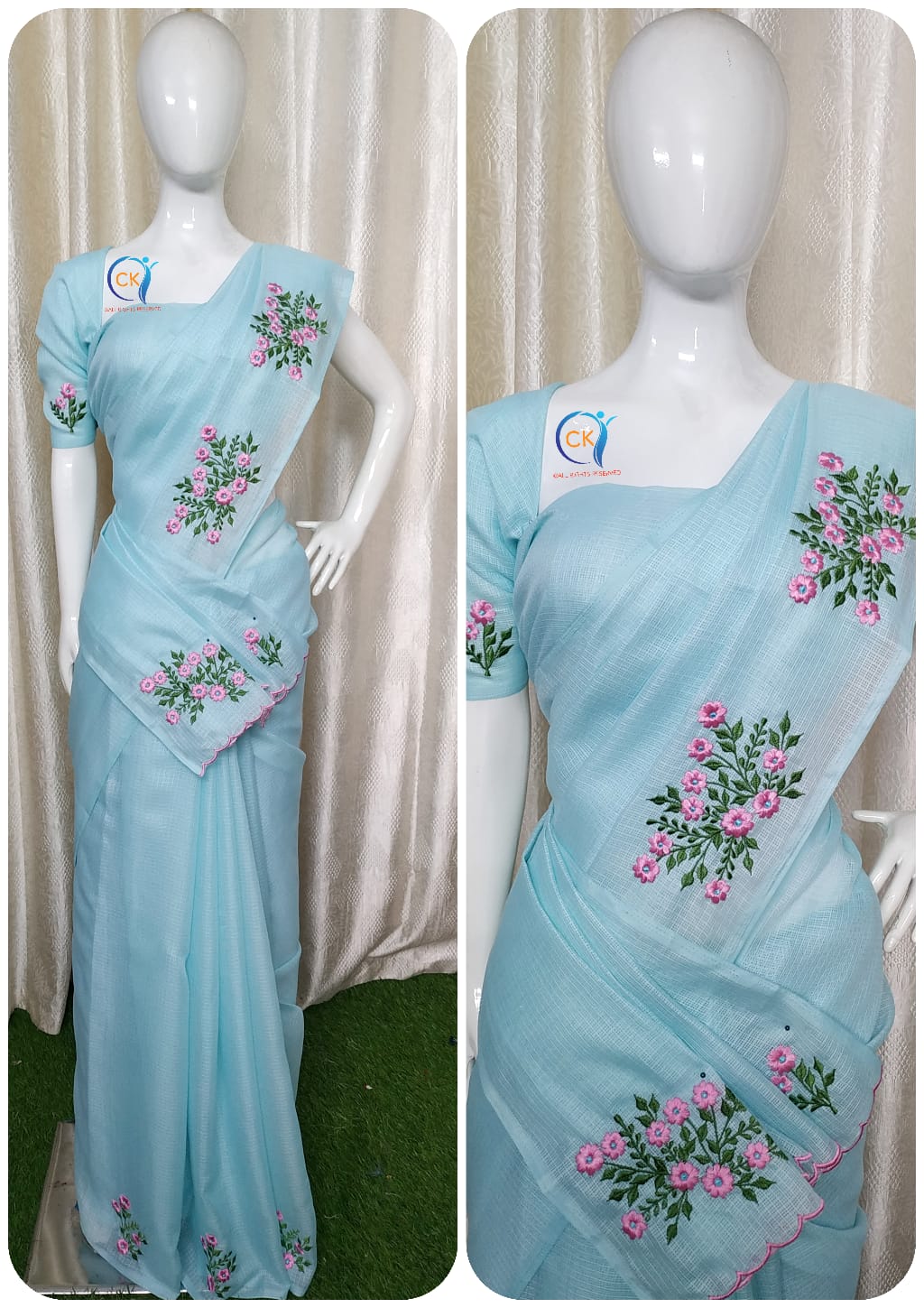 CHECK KOTA SAREES S5