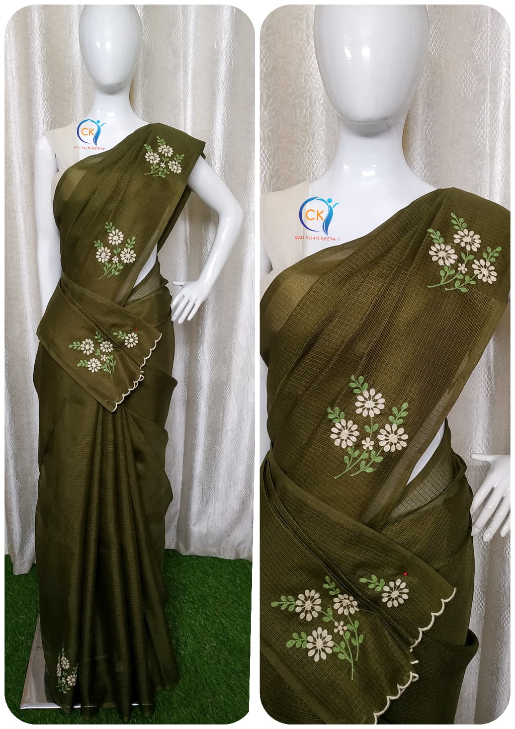 CHECK KOTA SAREES S6