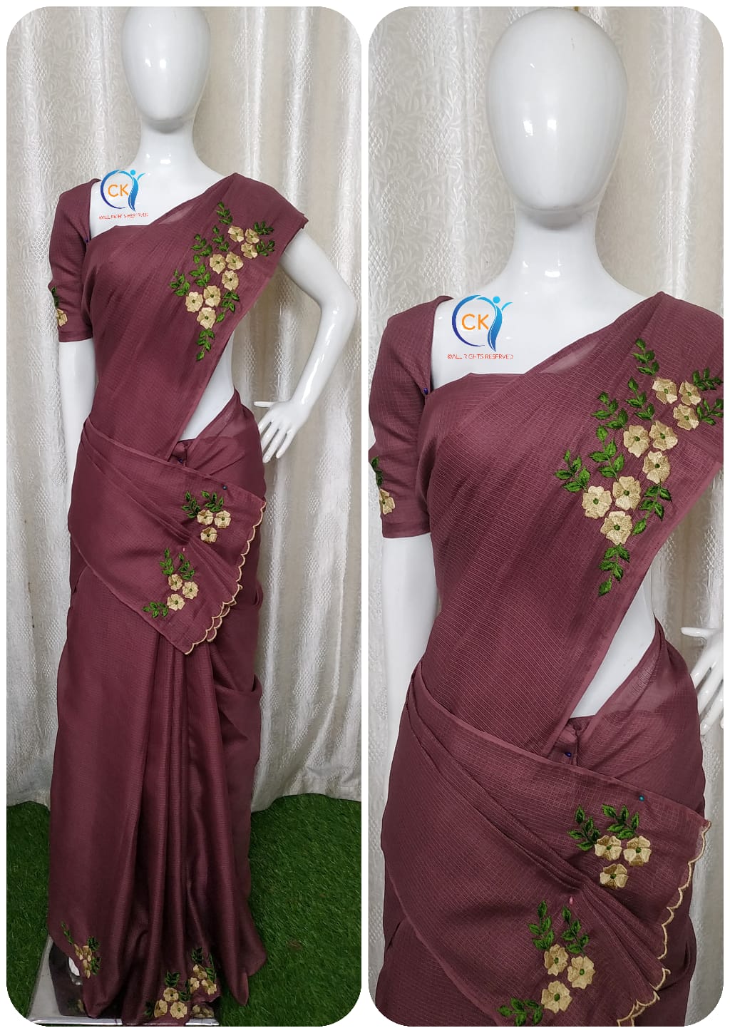 CHECK KOTA SAREES S6