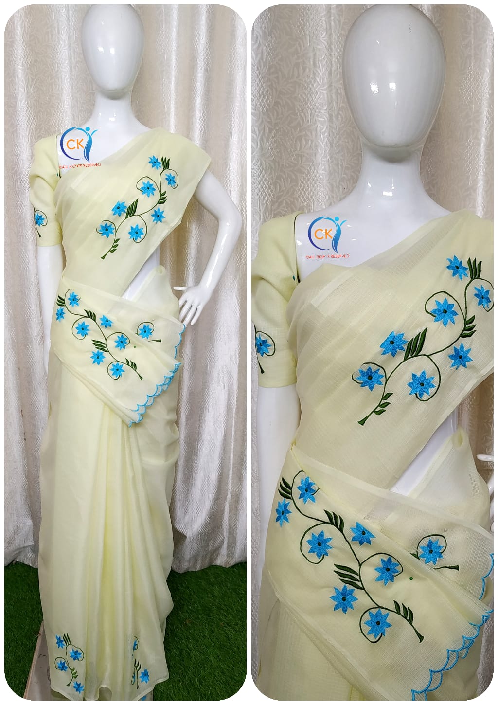 CHECK KOTA SAREES S7