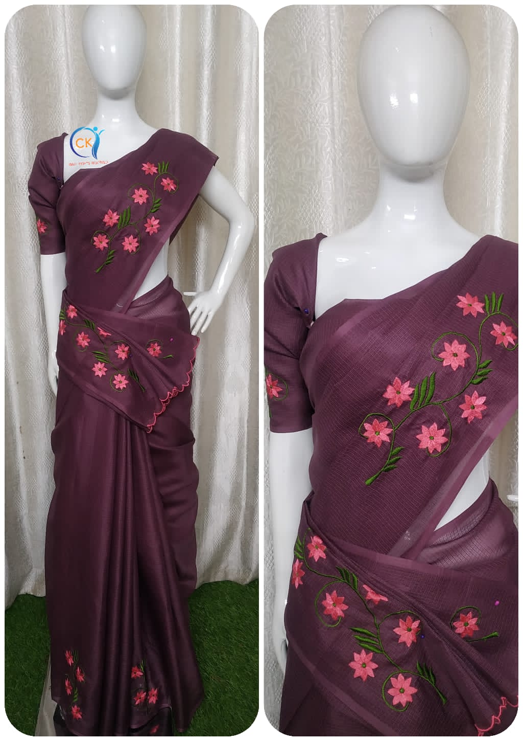 CHECK KOTA SAREES S7