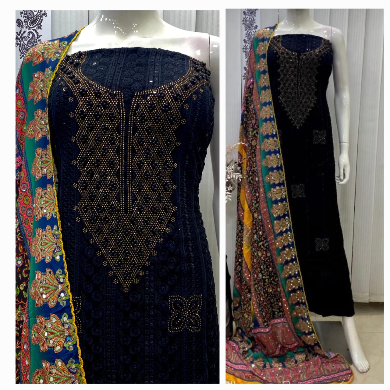 TOP GEORGETTE CHICKEN TICKI WITH LINING N4