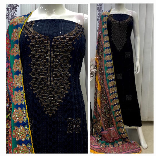 TOP GEORGETTE CHICKEN TICKI WITH LINING N4