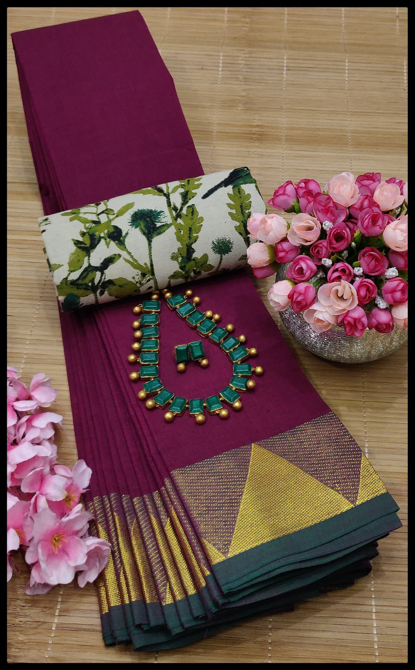 MNN Presents  High Quality Chettinad cotton sarees S1