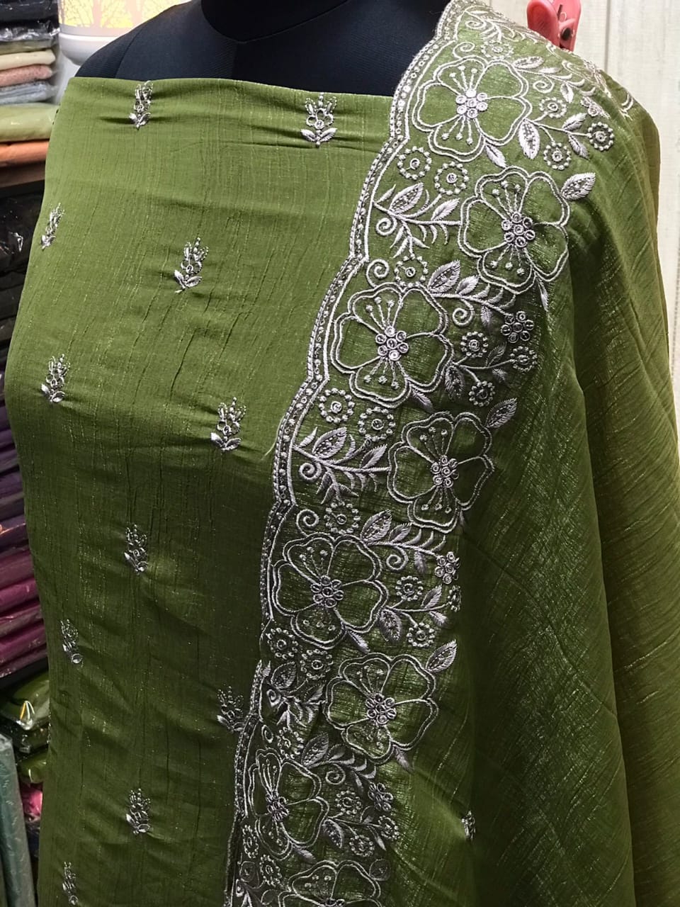 Crush silky orngnza fabrics material