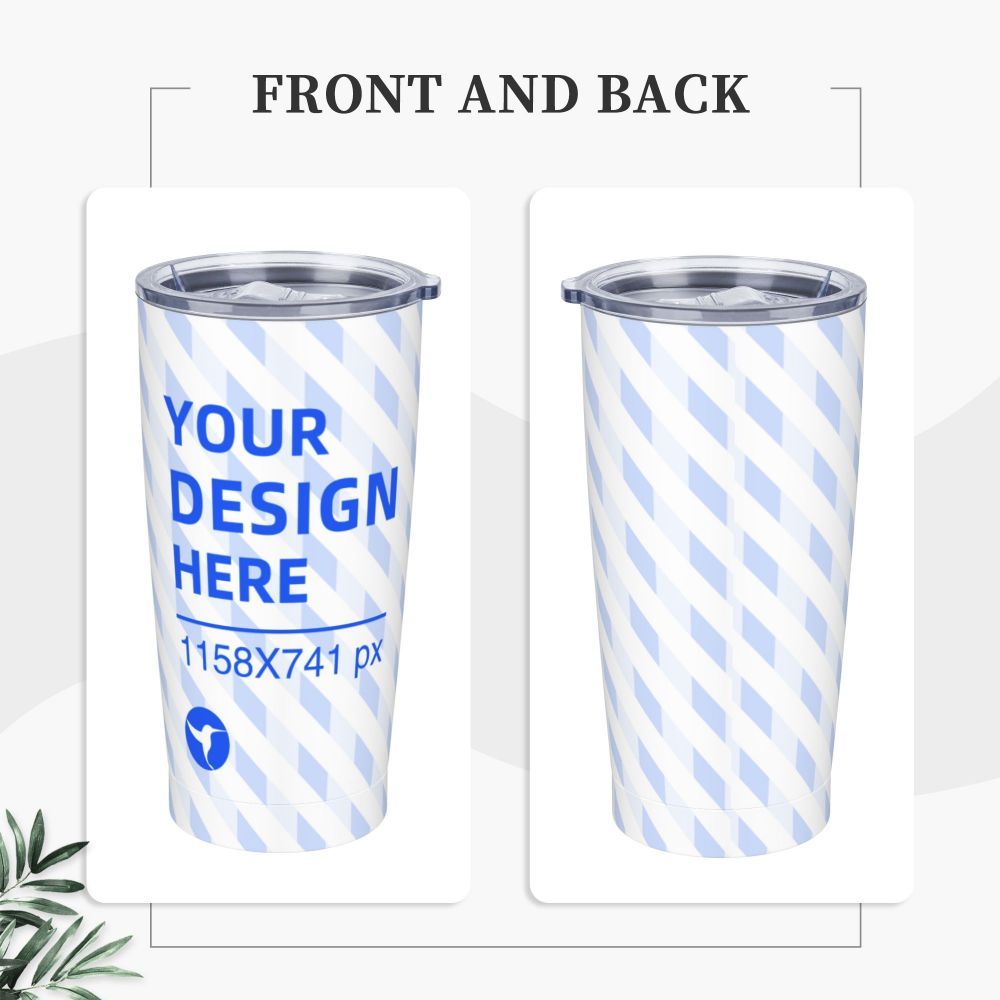 20oz Stainless Steel Car With Straw Cup