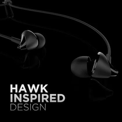 Bassheads 100 Wired Earphone with 10mm Dynamic Drivers, Stylish Hawk-inspired Design, Super Extra Bass