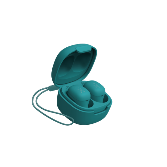 FINGERS SizeZero Pods2 Bluetooth  (Teal, In the Ear)