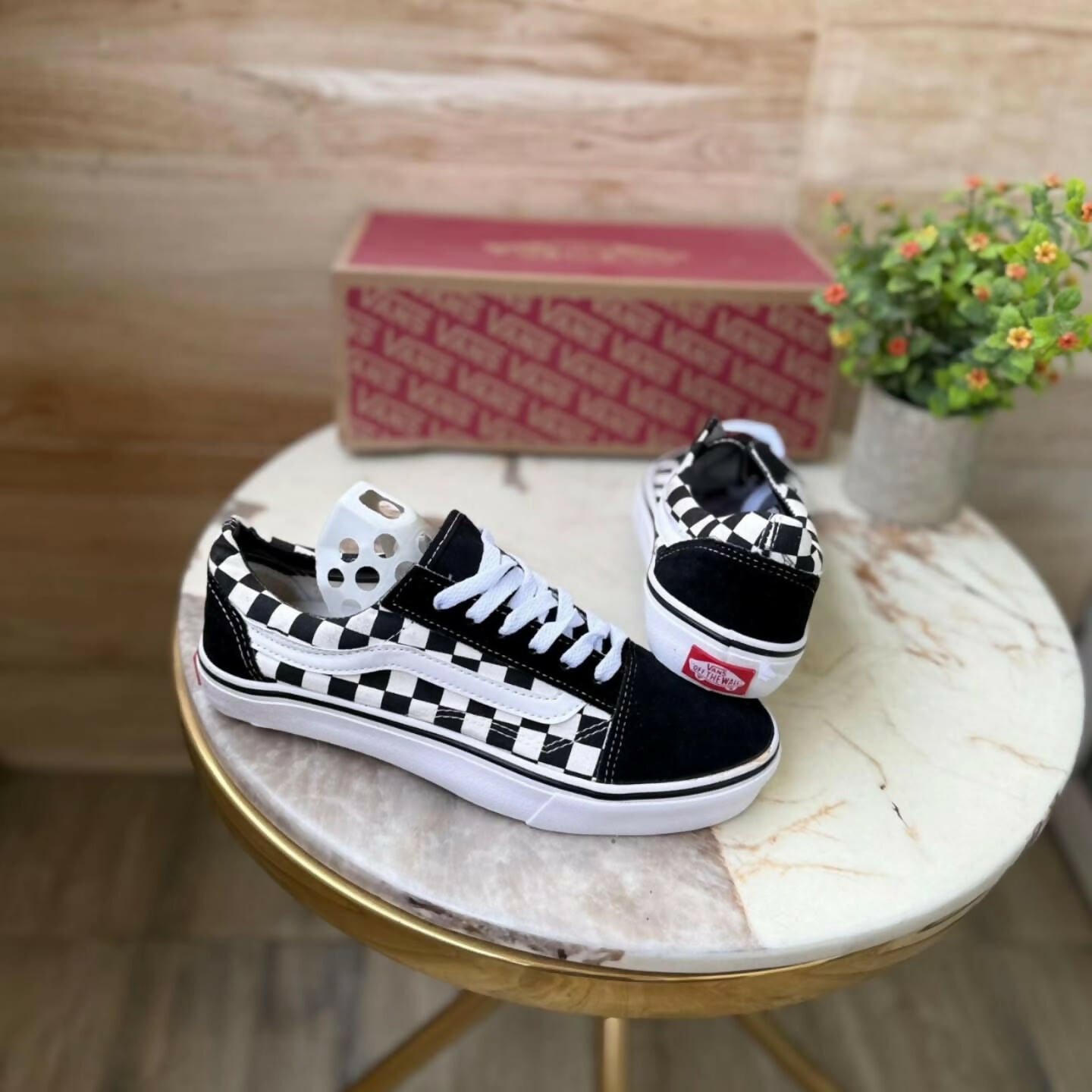 IMPORTED VANS CHECKBORAD SHOES