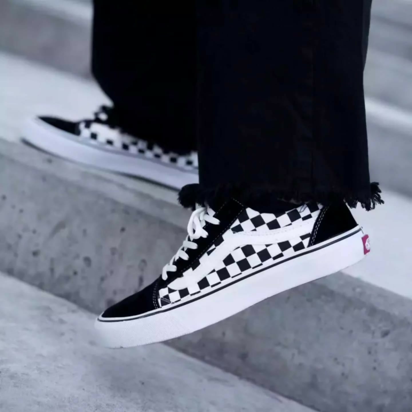 IMPORTED VANS CHECKBORAD SHOES