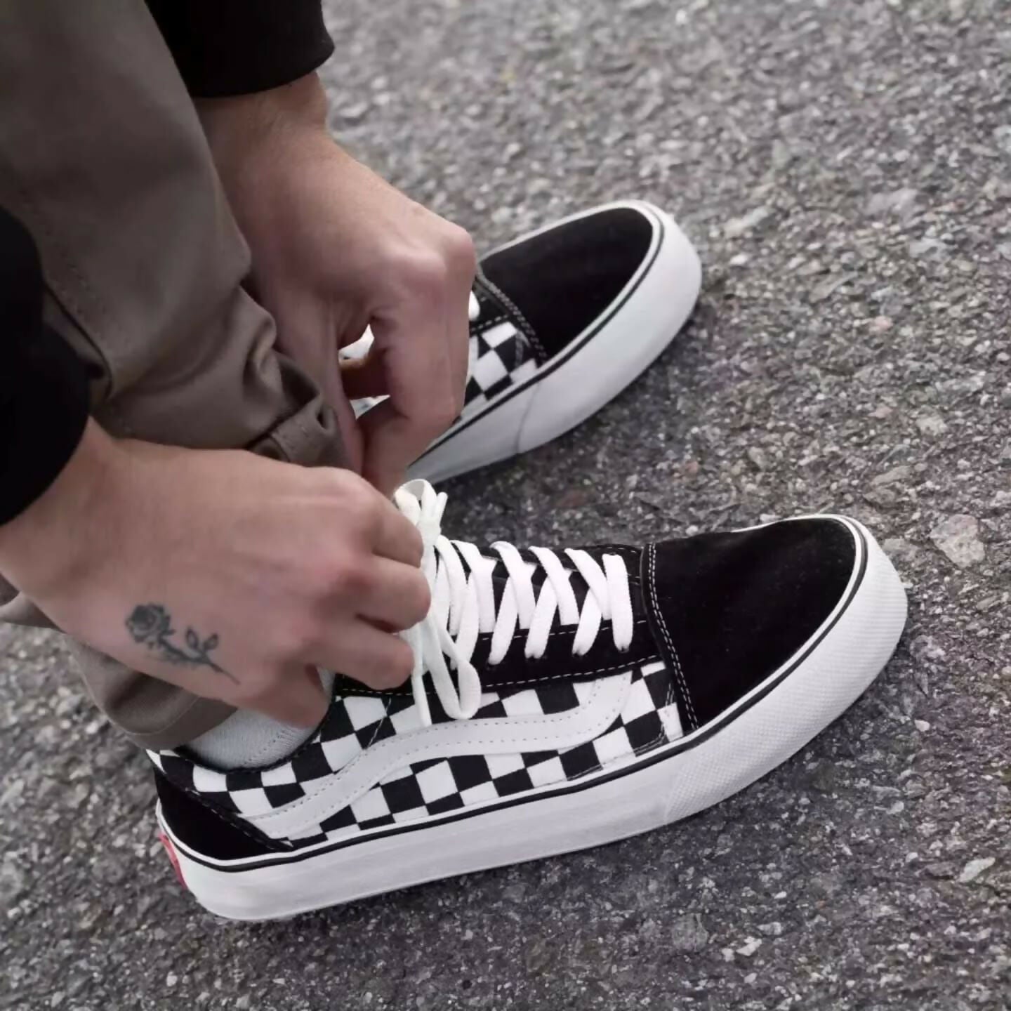 IMPORTED VANS CHECKBORAD SHOES